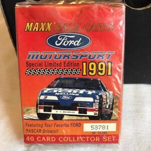 Vintage Ford Maxx Race Cards 1991 40 pieces card collector Set